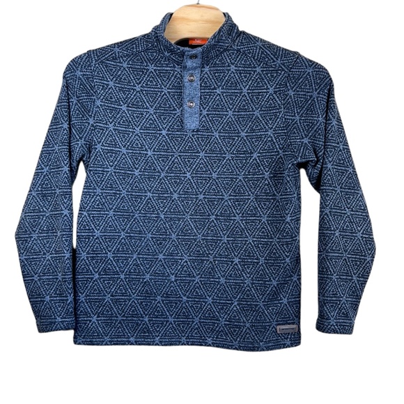 Merrell Men’s 1/4 snap Kolchak Pullover geometric design size large - Picture 1 of 10